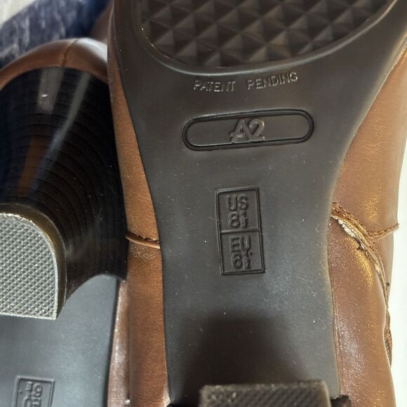 A2 by Aerosoles Boots, Womens 8.5M, Tall Lt Brown, Side Zip, Heels, NEW! - Picture 11 of 12